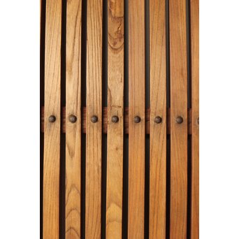 総欅 輪花金具格子蔵戸　W087Y 