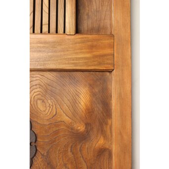 総欅 輪花金具格子蔵戸　W087Y 