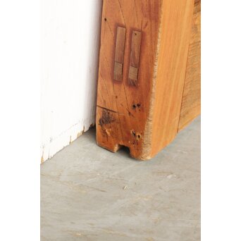 総欅 輪花金具格子蔵戸　W087Y 