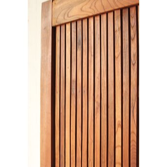 総欅 輪花金具格子蔵戸　W087Y 