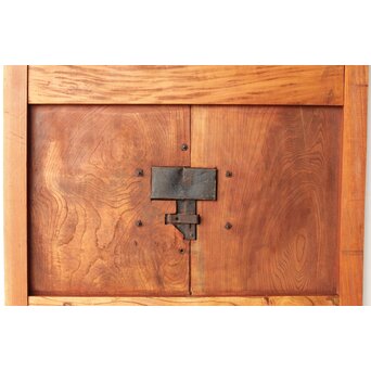 総欅 輪花金具格子蔵戸　W087Y 