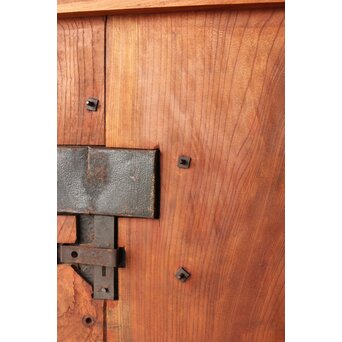 総欅 輪花金具格子蔵戸　W087Y 