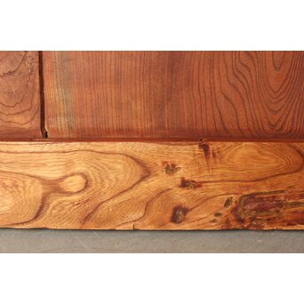 総欅 輪花金具格子蔵戸　W087Y 