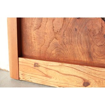 総欅 輪花金具格子蔵戸　W087Y 