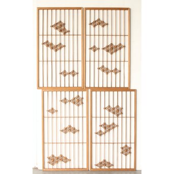 枠無 散らし組子 4枚1組　R0269