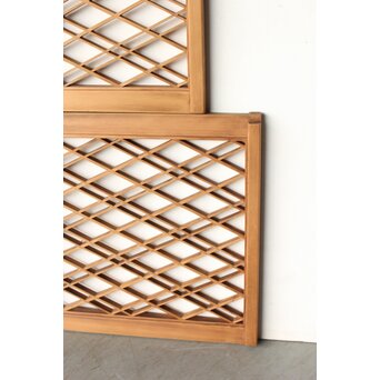 二重菱 小型組子欄間 4枚1組　R0270 