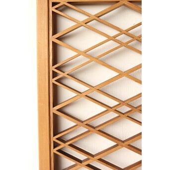 二重菱 小型組子欄間 4枚1組　R0270 