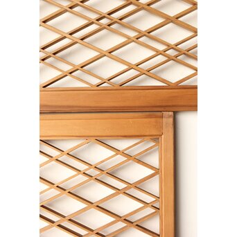 二重菱 小型組子欄間 4枚1組　R0270 