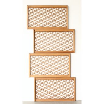 二重菱 小型組子欄間 4枚1組　R0270