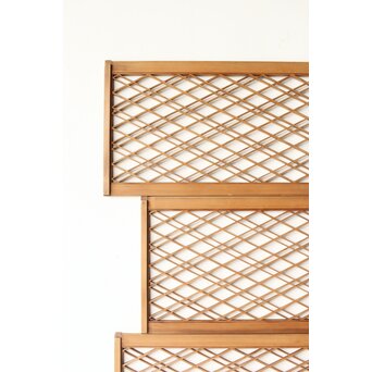 二重菱 小型組子欄間 4枚1組　R0270 