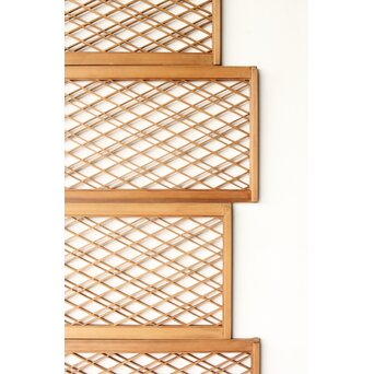 二重菱 小型組子欄間 4枚1組　R0270 