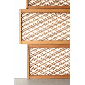 二重菱 小型組子欄間 4枚1組　R0270 