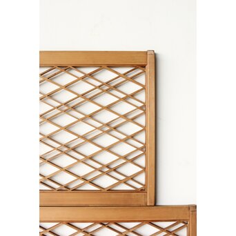 二重菱 小型組子欄間 4枚1組　R0270 