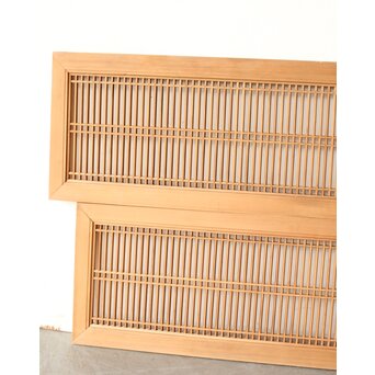 面取り格子 筬欄間 2枚1組　R0271 