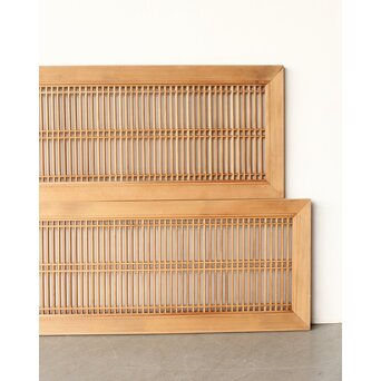 面取り格子 筬欄間 2枚1組　R0271 