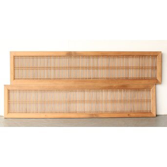 面取り格子 筬欄間 2枚1組　R0271