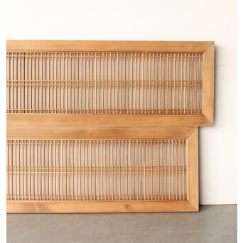 面取り格子 筬欄間 2枚1組　R0271 