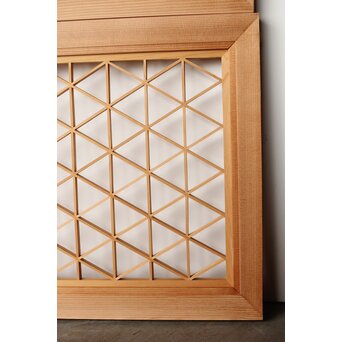 白木組子欄間 2枚1組　R0273 