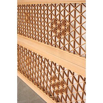 白木組子欄間 2枚1組　R0273 