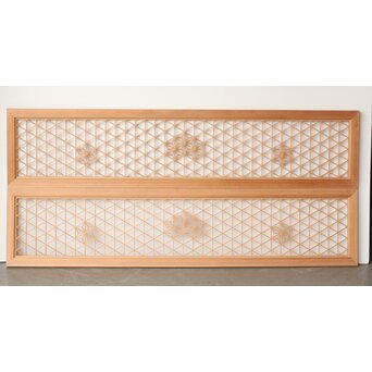 白木組子欄間 2枚1組　R0273 もう片面も印象は同じ