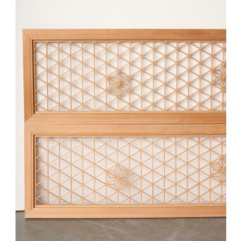 白木組子欄間 2枚1組　R0273 