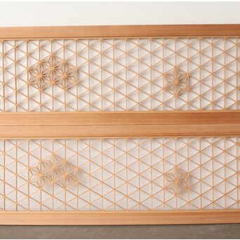 白木組子欄間 2枚1組　R0273 