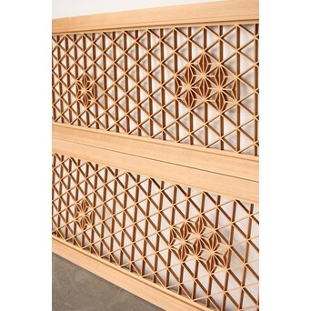 白木組子欄間 2枚1組　R0273 