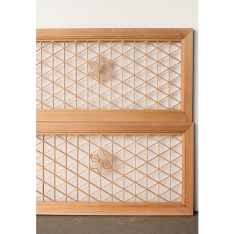 白木組子欄間 2枚1組　R0273 