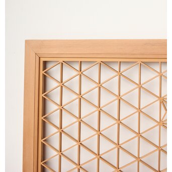 白木組子欄間 2枚1組　R0273 