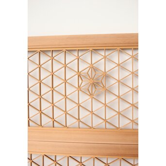 白木組子欄間 2枚1組　R0273 