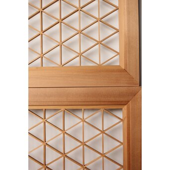 白木組子欄間 2枚1組　R0273 