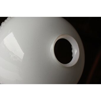 フリル縁 乳白色ガラス電笠照明　A068 