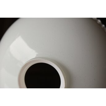 フリル縁 乳白色ガラス電笠照明　A068 