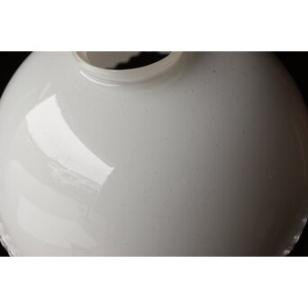 フリル縁 乳白色ガラス電笠照明　A068 