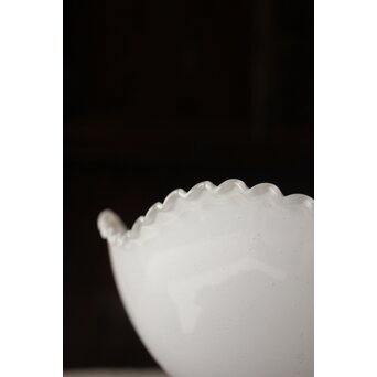 フリル縁 乳白色ガラス電笠照明　A068 