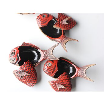 鯛型 菓子器 四客　Q322 