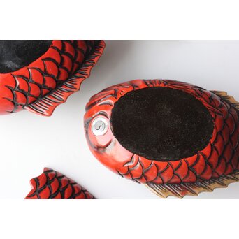 鯛型 菓子器 四客　Q322 