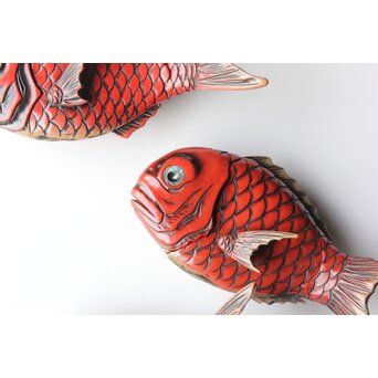 鯛型 菓子器 四客　Q322 