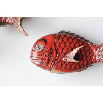 鯛型 菓子器 四客　Q322 