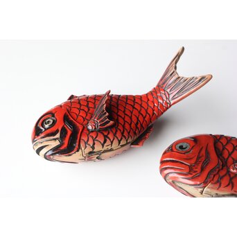 鯛型 菓子器 四客　Q322 