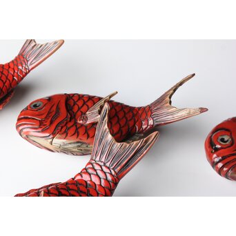 鯛型 菓子器 四客　Q322 