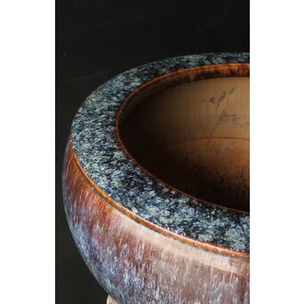 海鼠釉 大瓶掛/火鉢　P383 