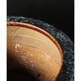 海鼠釉 大瓶掛/火鉢　P383 