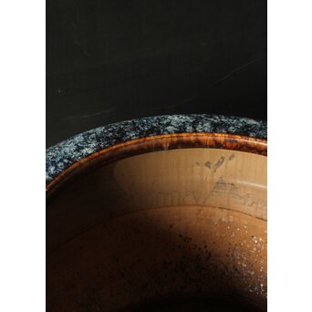 海鼠釉 大瓶掛/火鉢　P383 