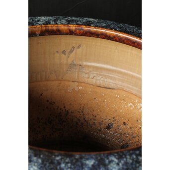 海鼠釉 大瓶掛/火鉢　P383 