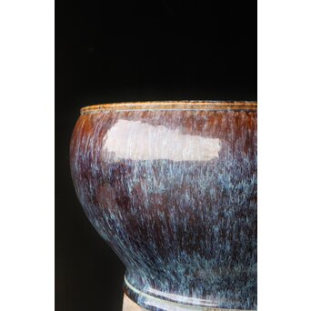 海鼠釉 大瓶掛/火鉢　P383 