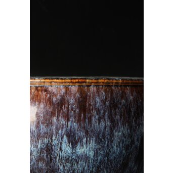 海鼠釉 大瓶掛/火鉢　P383 