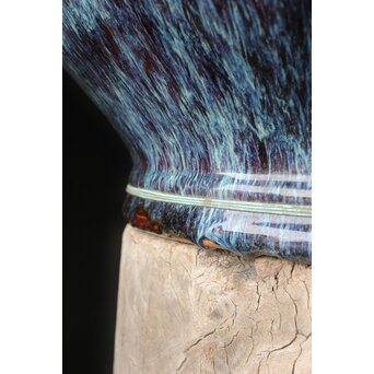 海鼠釉 大瓶掛/火鉢　P383 