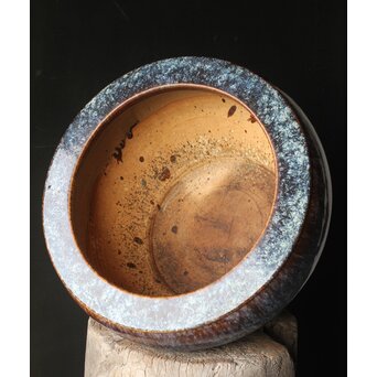 海鼠釉 大瓶掛/火鉢　P383 