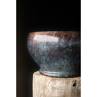 海鼠釉 大瓶掛/火鉢　P383 